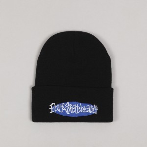Frog Oval Logo Beanie Black